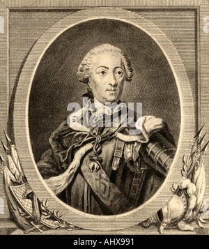 König Ludwig XV. von Frankreich. Byname Louis den Geliebten. In französischer Sprache Louis Le Bien Aimé. 1710 - 1774. Stockfoto