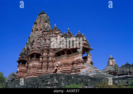 Khajuraho Vishwanath Tempel in Indien Stockfoto