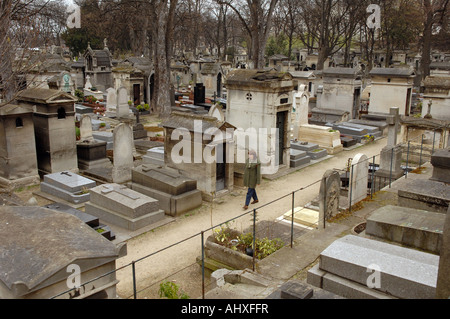 Friedhof Montmartre in Paris Frankreich Stockfoto