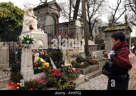 Das Grab von Frédéric Chopin im Friedhof Pere Lachaise Paris Stockfoto