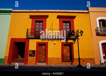 Oro de Monte Albán, Juwelier, Calle Macedonio, Alcala Straße, Hauptstadt Oaxaca de Juárez, Bundesstaat Oaxaca, Mexico Stockfoto