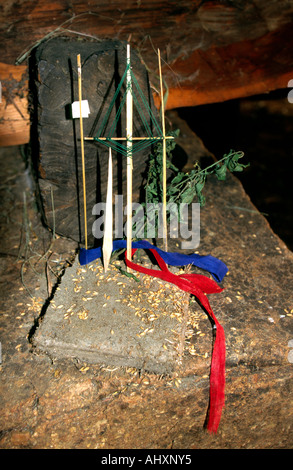 Bhutan Paro Religion Buddhismus Dzoe Tendo bhutanischen spirit catcher Stockfoto