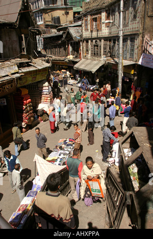 Indien Himachal Pradesh Shimla Simla Hill Station Basar Lane im Mittelstand Stockfoto