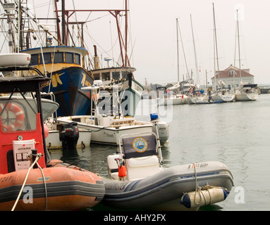 Boote im Hafen von Menemsha, einem Fischerdorf auf Martha's Vineyard, Massachusetts New England USA Stockfoto