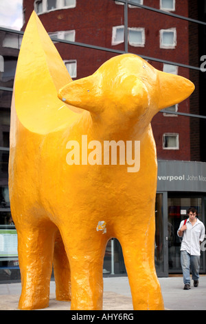 Superlambanana Skulptur in Liverpool Stockfoto