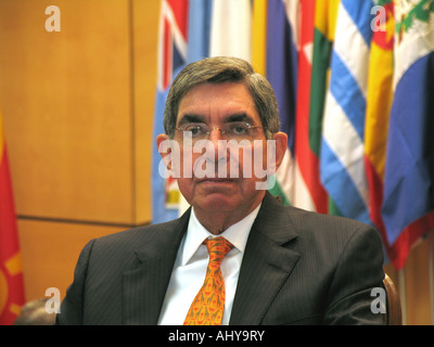 Oscar Arias, Präsident von Costa Rica und Nobel Peace Prize laureate Stockfoto