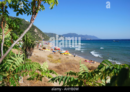 Glyfada Beach, Glyfada, Korfu, Ionische Inseln, Griechenland Stockfoto