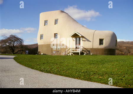 Kinderreim inspiriert Werbung Regelung dort war eine alte Dame lebte in einem Schuh Haines Haus York PA Pennsylvania americana Stockfoto