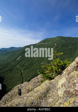 Crawford Notch vom Mount Willard White Mountain National Forest of New Hampshire USA Backcountry Wildnis vertikale App Stockfoto