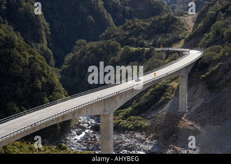 Otira Viadukt Arthur s Pass Westküste Südinsel Neuseeland Stockfoto