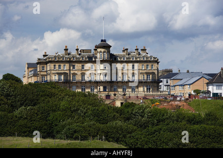 Die ehemalige Zetland Railway Hotel Saltburn Cleveland jetzt Wohnungen Stockfoto