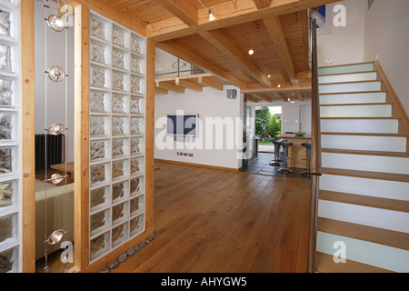 Eingang zum modernen Haus Stockfoto