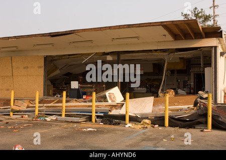 Hurrikan Katrina Schäden in Bay St. Louisk Mississippi USA Stockfoto