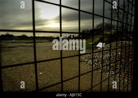 London 2012 vorgeschlagen Olympiagelände, East London, Januar 2004 Stockfoto