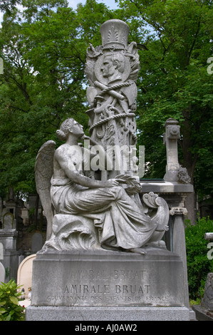 Grab von Armand Joseph Bruat an der Friedhof Pere Lachaise Paris Frankreich Stockfoto