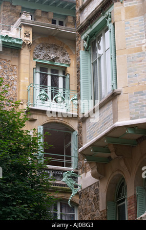 Castel Beranger Jugendstil-Architektur von Hector Guimard in Paris Frankreich Stockfoto