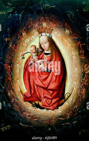 DIE Verherrlichung der Jungfrau Maria niederländischen Malers Geertgen tot Sint Jans 1460 nach 1490 Leiden Niederlande Stockfoto