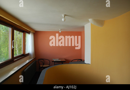 Innere Probe wohnen im Haus des Architekten Le Corbusier - Baudenkmal Weissenhofsiedlung Stuttgart Stockfoto