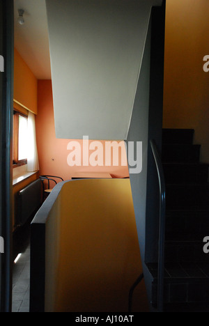 Innere Probe wohnen im Haus des Architekten Le Corbusier - Baudenkmal Weissenhofsiedlung Stuttgart Stockfoto