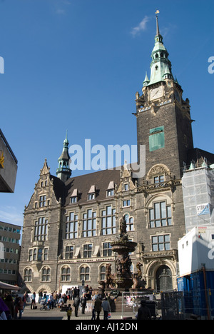 Wuppertal-Elberfeld´s Rathaus und Altmarkt Stockfoto