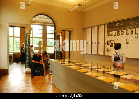Inneren Museum Haus der Wannseekonferenz Wannsee Berlin Deutschland Stockfoto