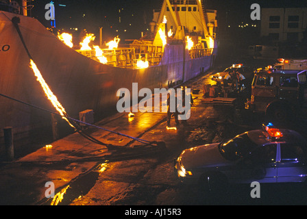 Einheit-Fotografie des Satzes der Versuchung stunt Koordination Miami FL Stockfoto