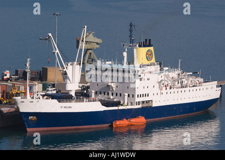 RMS St. Helena vertäut am Portland im Jahr 2007 Stockfoto