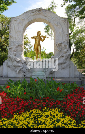 Johann Strauss-Statue, luxuriösten, Wien, Wein, Republik Österreich Stockfoto