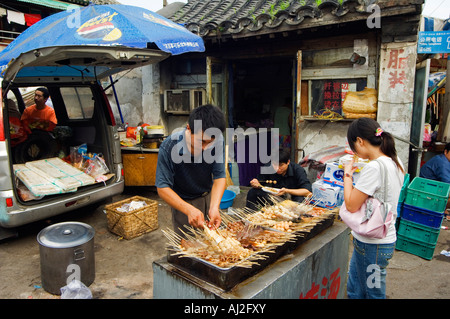 Chinesisch-Straße Nahrung, Peking, China Stockfoto