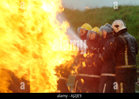 IFTC International Fire Training Center in Teesside Flughafen in Großbritannien Stockfoto