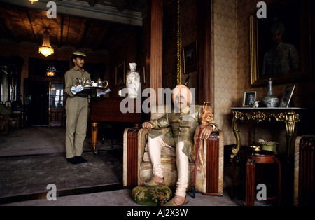 Indien, Himachal Pradesh, Shimla, Maharadscha von Kapurthala in seinem Hause, Chapslee Palace Hotel Stockfoto