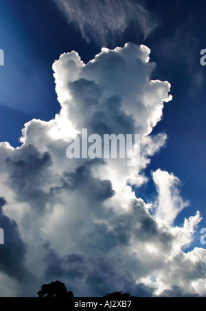 Wolken über der Karibik Stockfoto