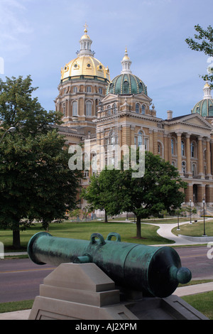 Das Capitol Gebäude in Des Moines, Iowa Stockfoto