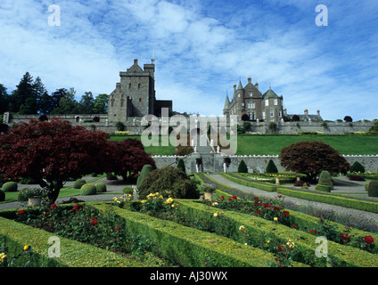 Drummond Castle und Gärten in Crieff Perthshire Schottland, Vereinigtes Königreich Stockfoto