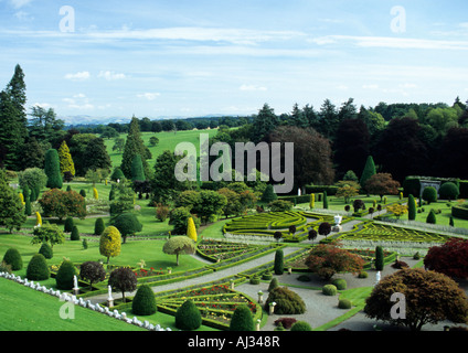 Drummond Castle und Gärten in Crieff Perthshire Schottland, Vereinigtes Königreich Stockfoto