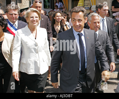 Nicolas Sarkozy bei einem Besuch auf der französischen Insel Korsika. Nicolas Sarkozy, KOGF GCB Stockfoto