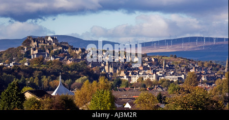 City of Stirling One Schottlands ältesten und geschichtsträchtigsten Städte, Stirling Castle liegt auf einem Hügel oberhalb der Altstadt. Stockfoto