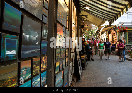 Rue de Tresors in Québec (Stadt) Stockfoto