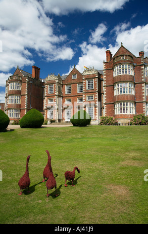 Burton Agnes Hall in der Nähe von Bridlington East Riding of Yorkshire England Ostfassade Stockfoto