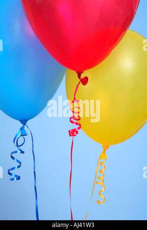Nahaufnahme von drei Ballons Stockfoto