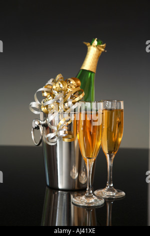 Festliche Champagner Stockfoto