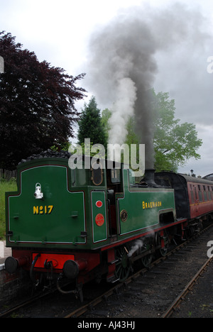 Strathspey Steam Railway, Aviemore, Schottland eine nostalgische historische Eisenbahn gepflegt und wird von Freiwilligen und Enthusiasten Stockfoto