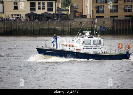 London Themse Hafenmeister Stockfoto