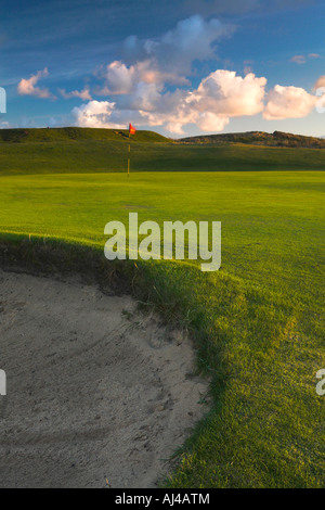 Dunstanburgh Golfplatz, Northumberland Stockfoto