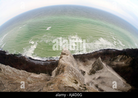 Kreide-Felsen Kreidefelsen Deutschland Insel Rügen NP Jasmund Stockfoto