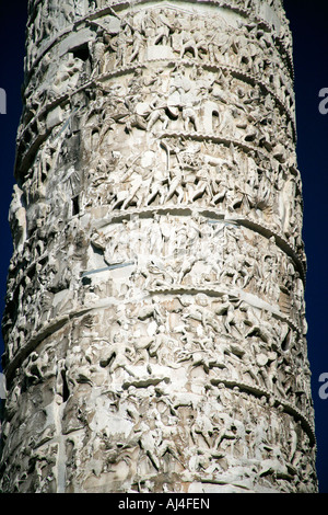 Detail der Spalte von Marcus Aurelius, Rom, Italien Stockfoto