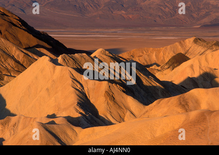 Zabriskie Point, Death Valley Nationalpark, Kalifornien USA. Stockfoto