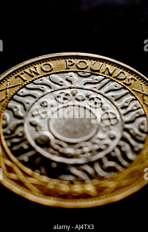 Ein zwei-Pfund-Münze von der Great British Pound Währung Stockfoto