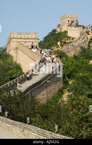 Chinesische Mauer Badaling Hebei in China Stockfoto