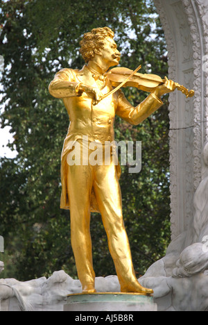 Johann Strauss-Statue, luxuriösten, Wien, Wein, Republik Österreich Stockfoto